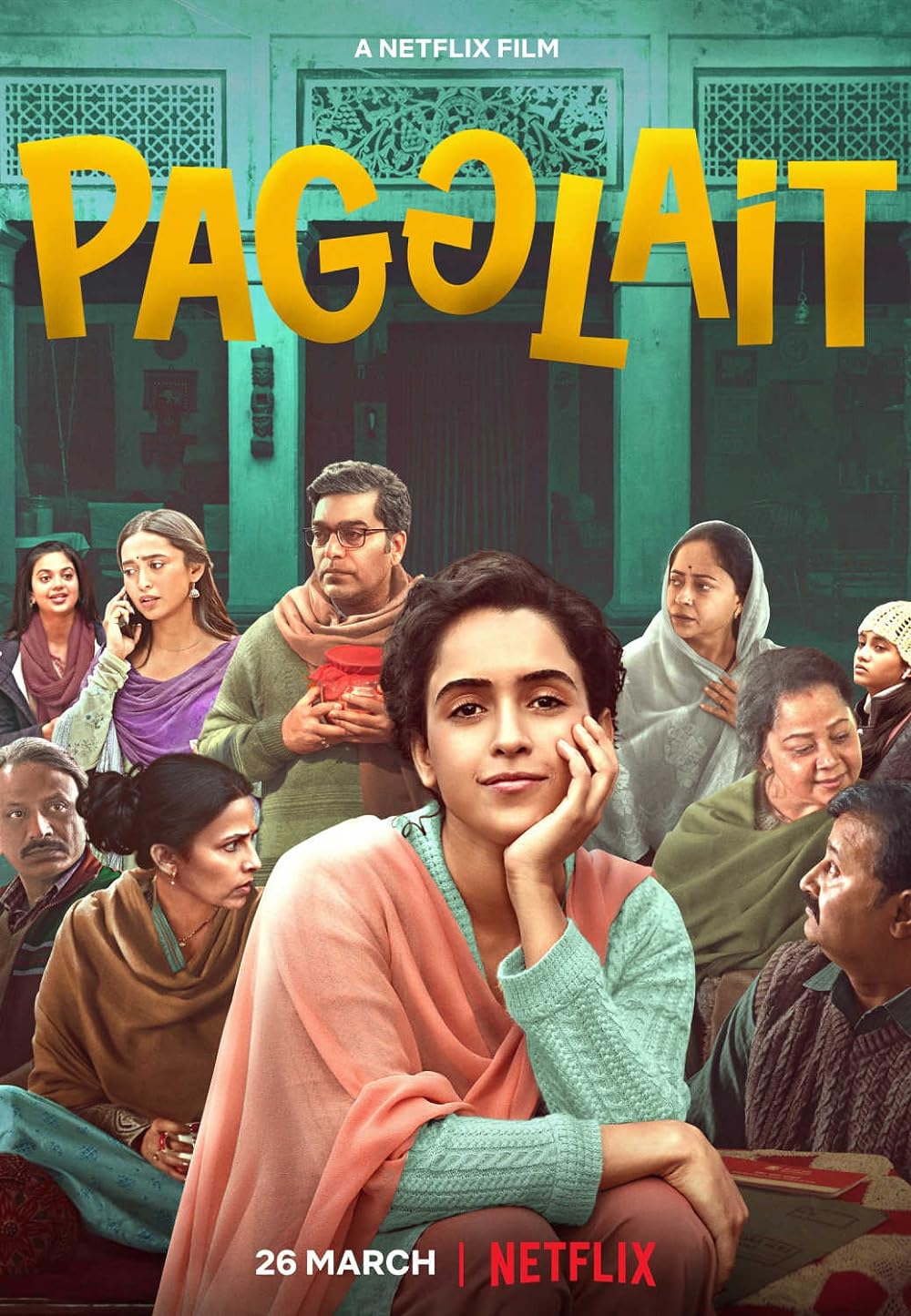 Download Pagglait (2021) Hindi Netflix Movie WEB – DL || 480p [350MB]  || 720p [900MB] || 1080p [3GB]