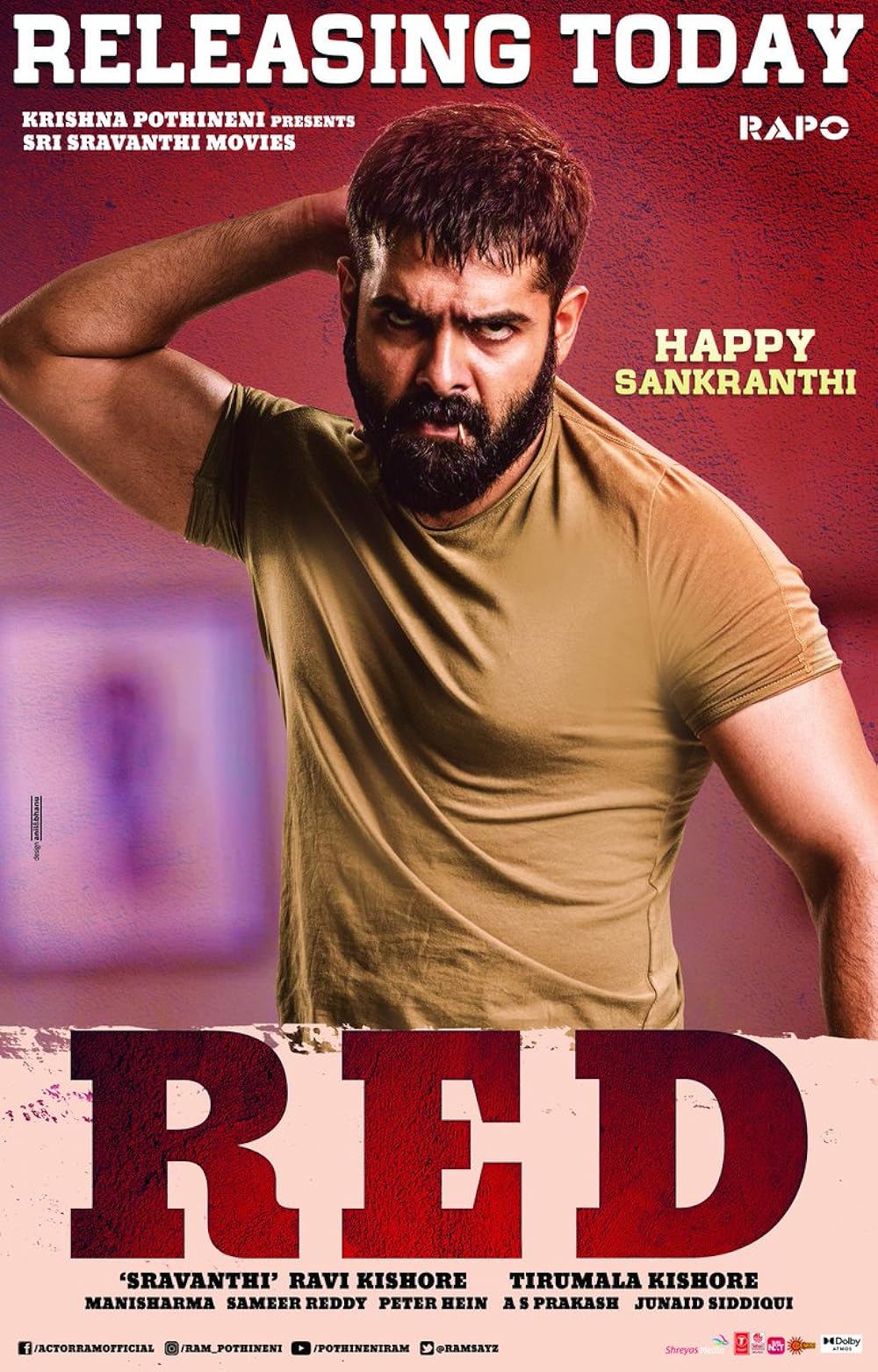 Download Red (2021) Hindi Unofficial Dubbed Movie WEB – DL || 480p [450MB] || 720p [1.3GB]