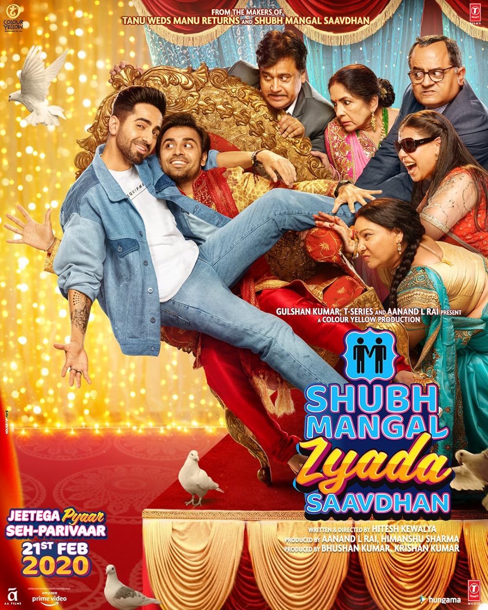 Download Shubh Mangal Zyada Saavdhan (2020) Hindi Movie WEB-DL 480p [400MB] || 720p [1.4GB] || 1080p [2GB] ||