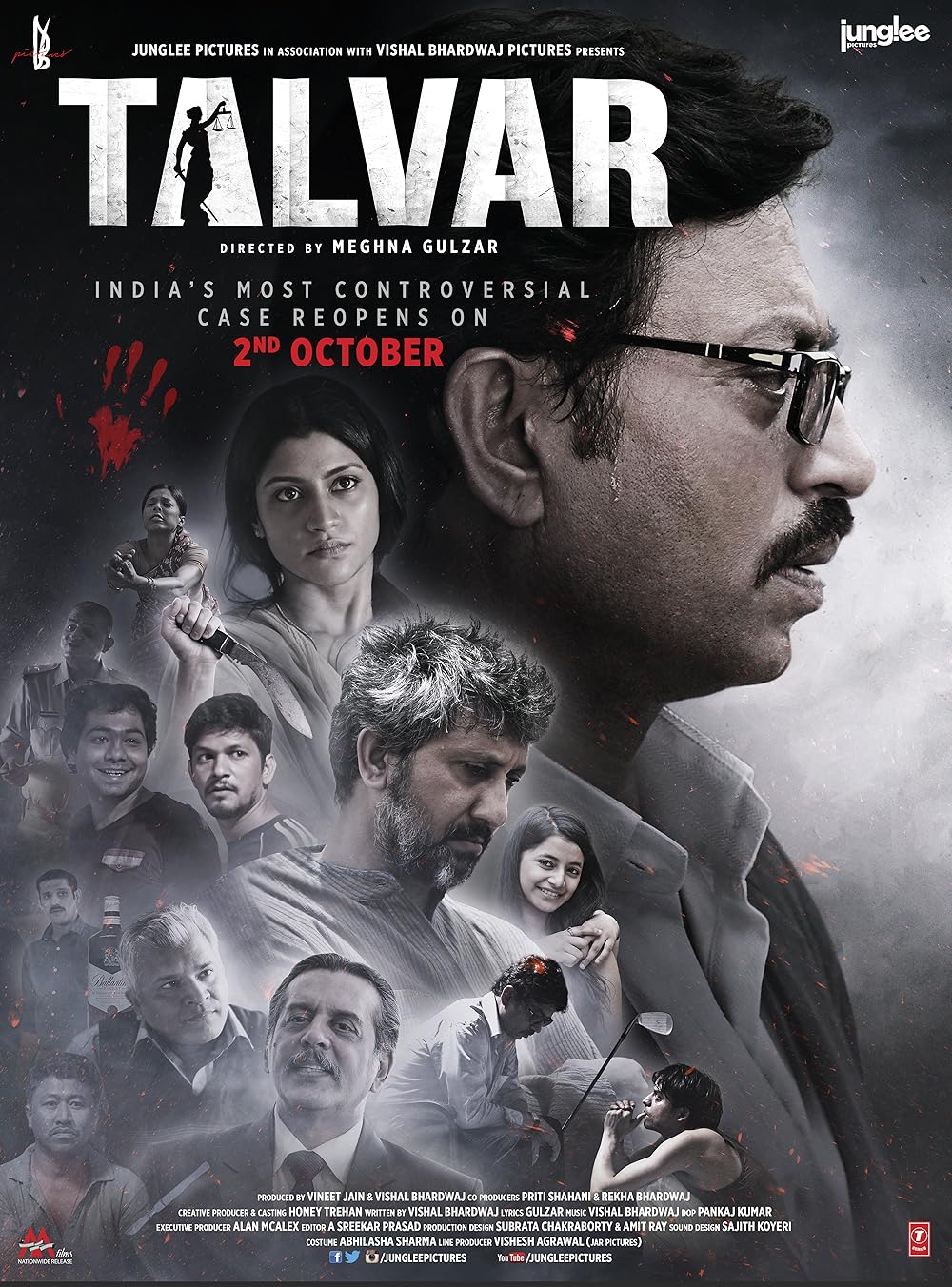 Download Talvar (2015) Hindi Movie Bluray || 720p [750MB] || 1080p [2.9GB] ||