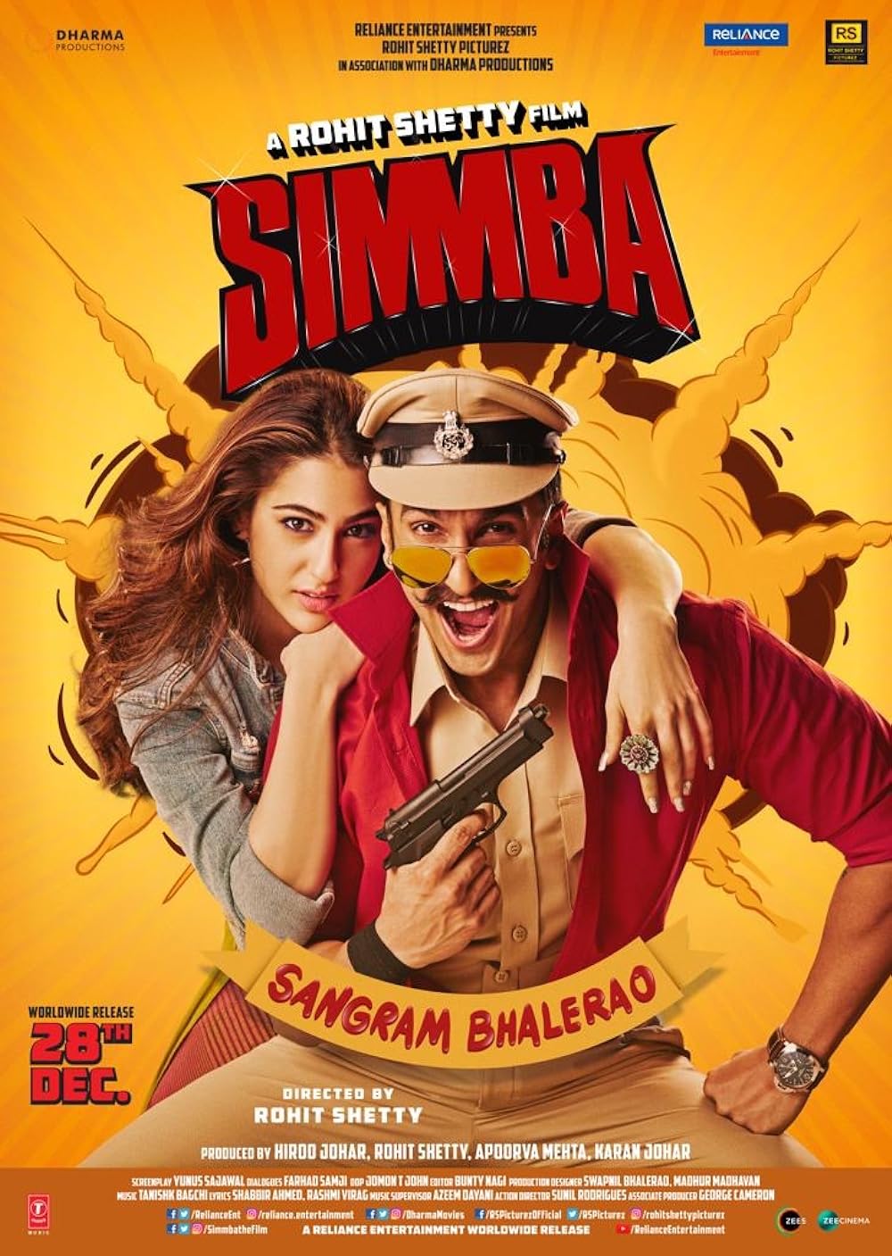 Download Simmba (2019) Hindi Movie Bluray 480p [450MB] || 720p [900MB] || 1080p [2.4GB]