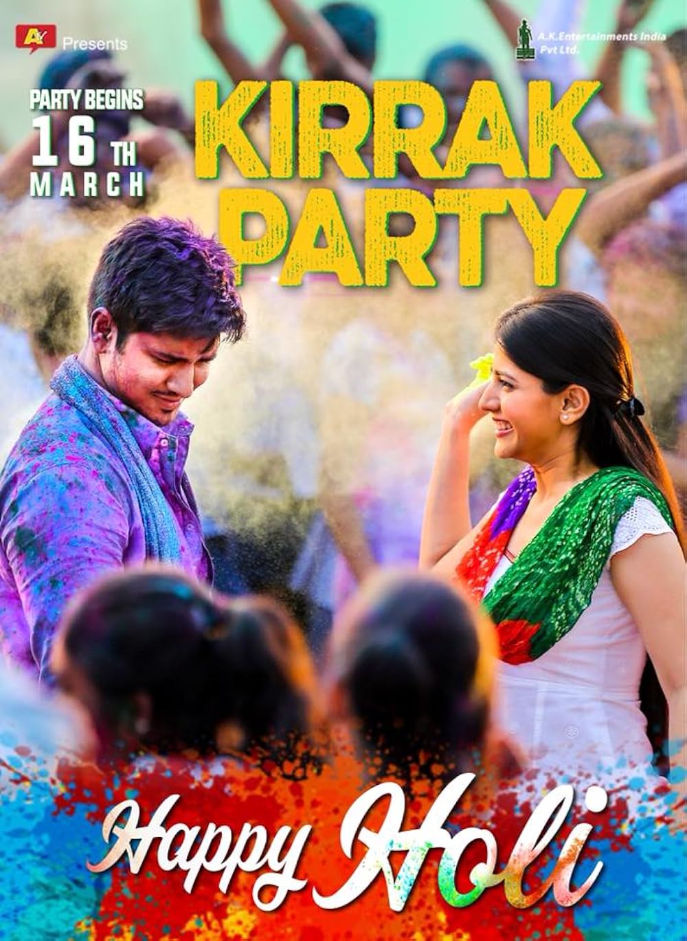 Download Kirrak Party (2018) Dual Audio (Hindi-Telugu) Movie WEB-DL || 480p [500MB] || 720p [1.4GB] || 1080p [2.8GB]