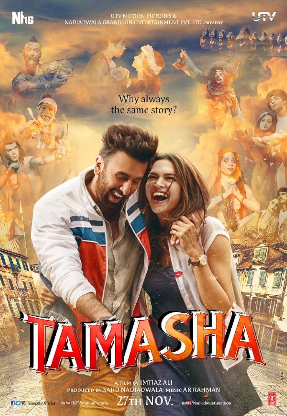 Download Tamasha (2015) Hindi Movie Bluray || 720p [1.2GB] || 1080p [5GB] ||