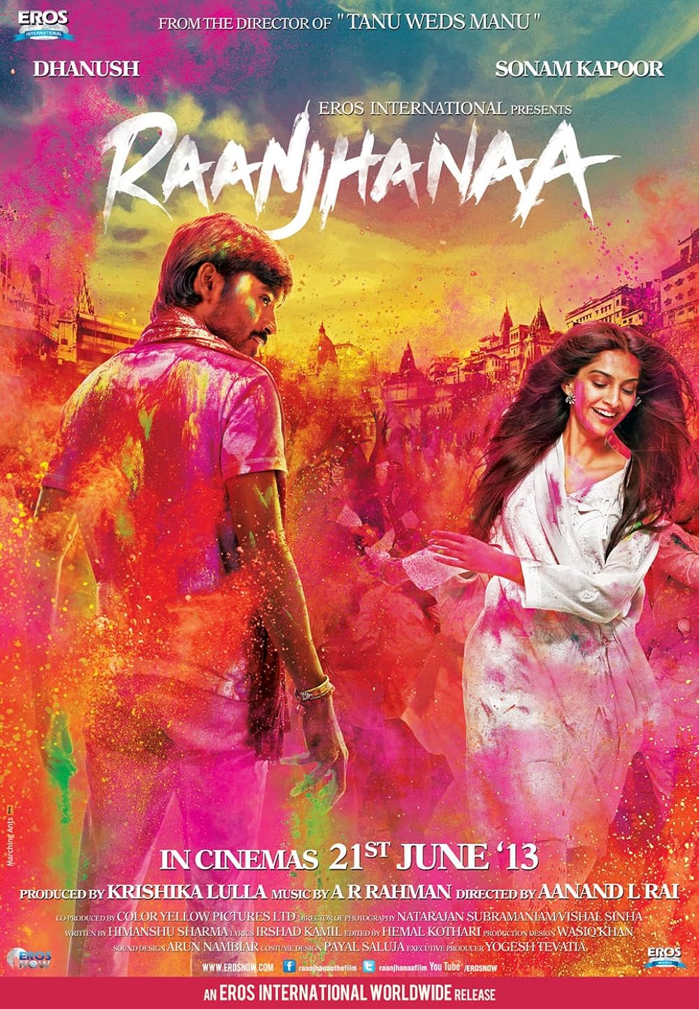 Download Raanjhanaa (2013) Hindi Movie Bluray || 720p [1.13GB] || 1080p [5.3GB]