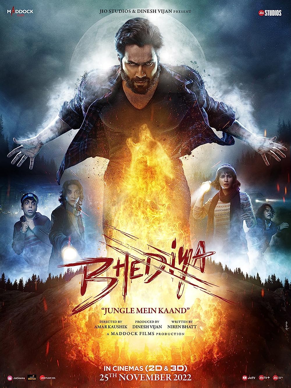 Download Bhediya (2022) Hindi Movie WEB-DL || 480p [400MB] || 720p [1.1GB] || 1080p [2.7GB]