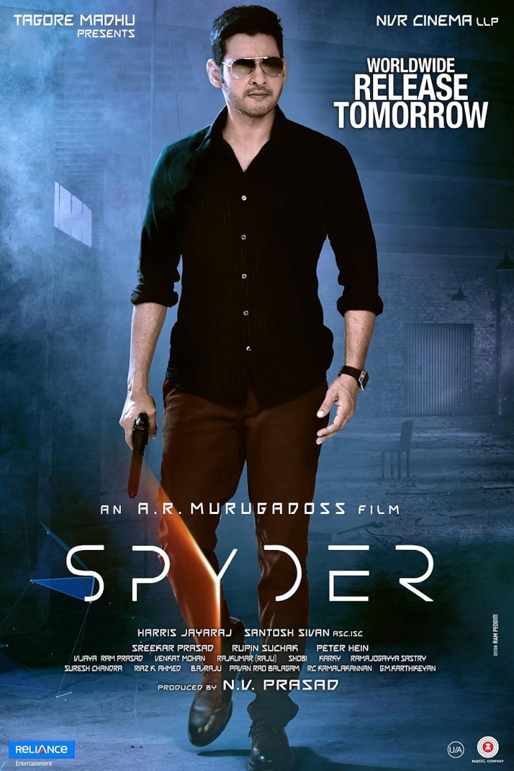 Download Spyder (2017) Hindi Movie WEB – DL || 480p [400MB] || 720p [1GB]