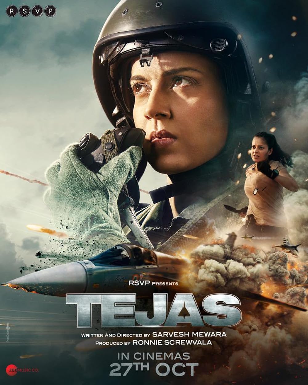 Download Tejas (2023) Hindi Movie WEB-DL || 480p [400MB] || 720p [1GB] || 1080p [2.2GB]