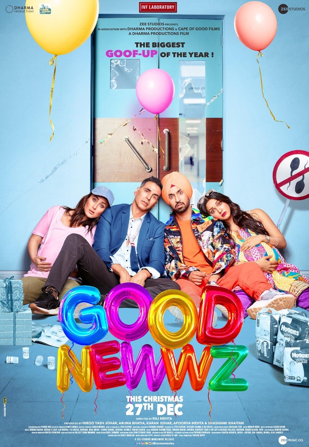 Download Good Newwz (2019) Hindi Movie WEB-DL 480p [400MB] || 720p [1.1GB] || 1080p [2.4GB]