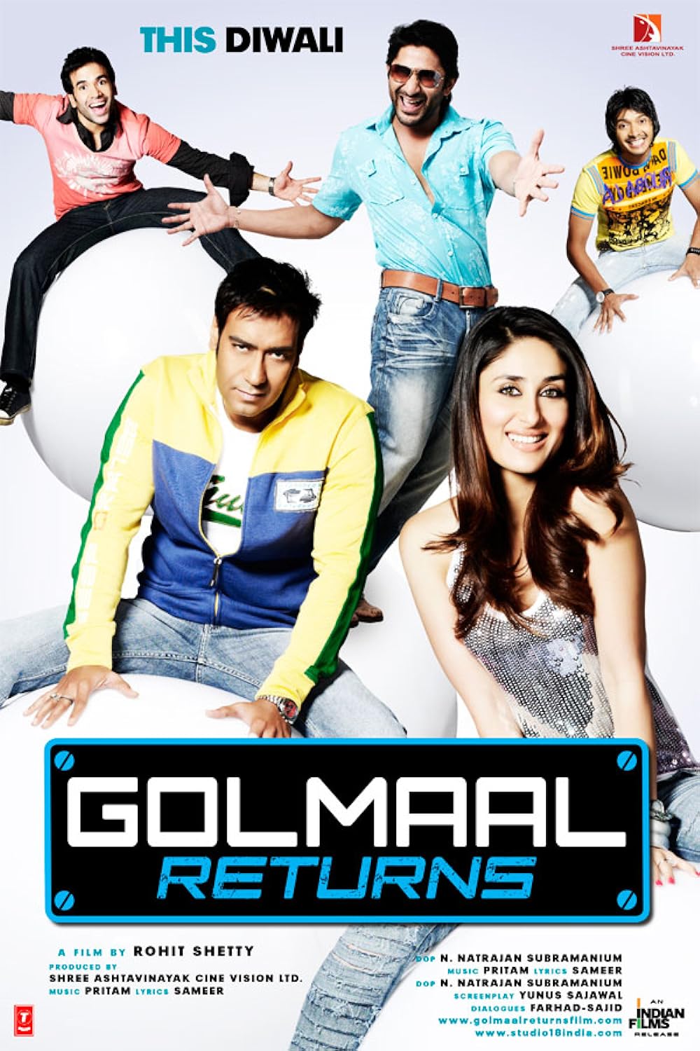 Download Golmaal Returns (2008) Hindi Movie Bluray || 720p [900MB] || 1080p [5.8GB]