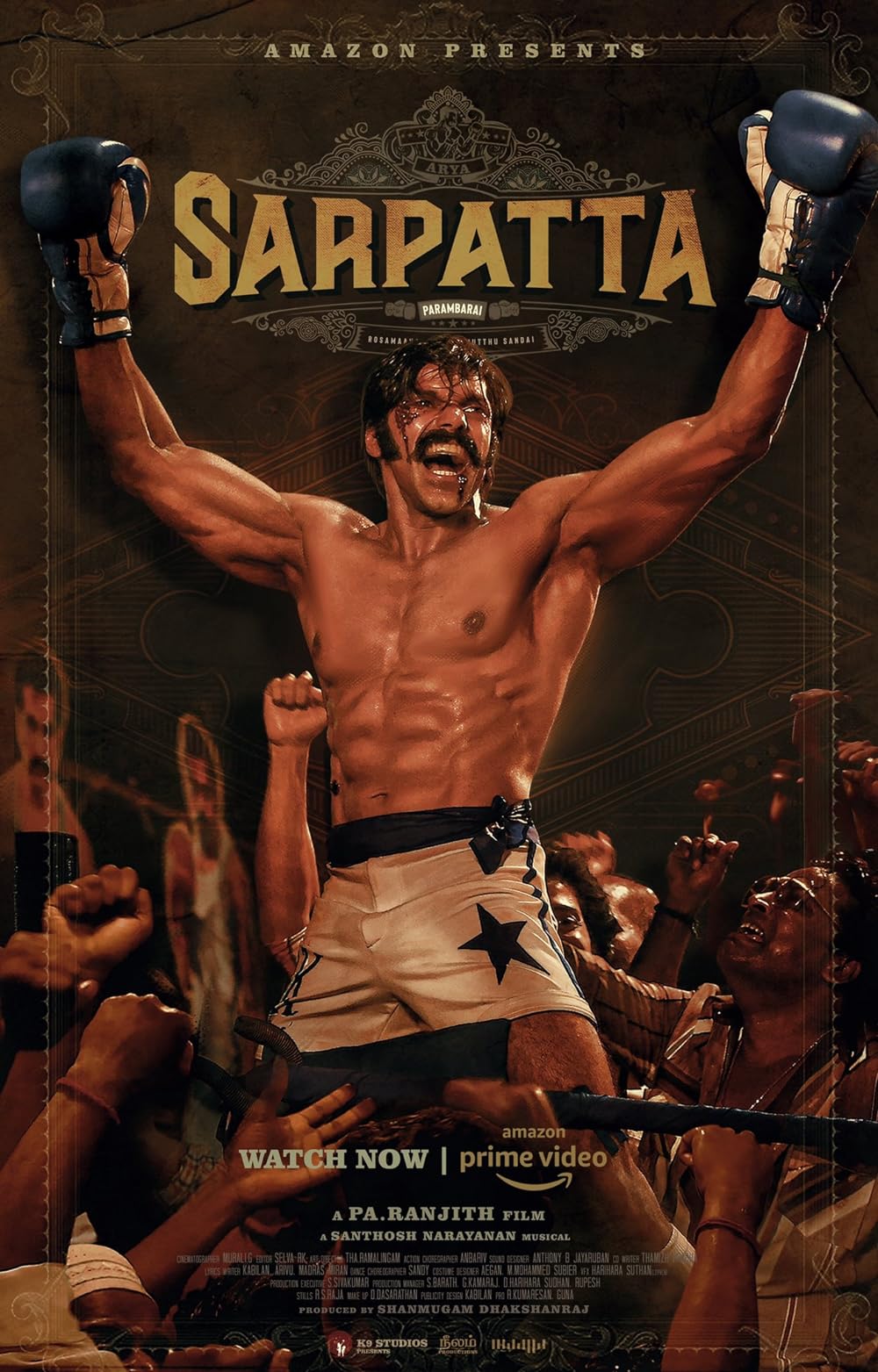 Download Sarpatta Parambarai (2021) Tamil (PrimeVideo Movie) WEB – DL || 480p [450MB] || 720p [1.4GB] || 1080p [2.5GB]