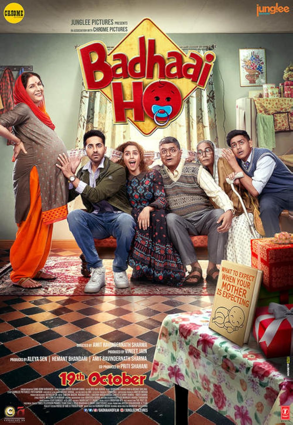 Download Badhaai Ho (2018) Hindi Movie Bluray || 720p [1.1GB] || 1080p [2.1GB]