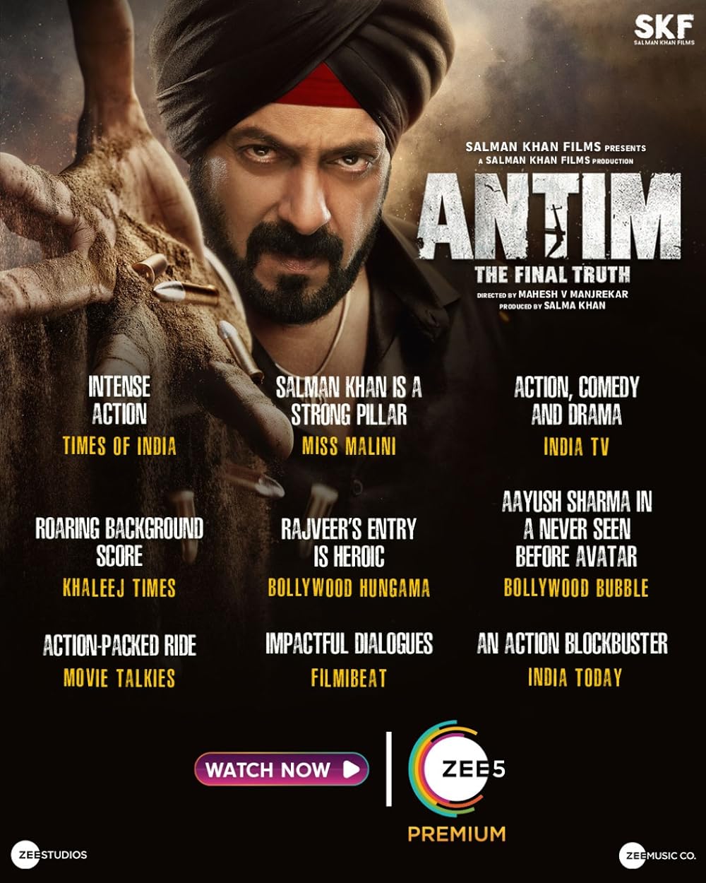 Download Antim: The Final Truth (2021) Hindi Zee5 Movie WEB – DL || 480p [400MB] || 720p [1.1GB] || 1080p [2.6GB]