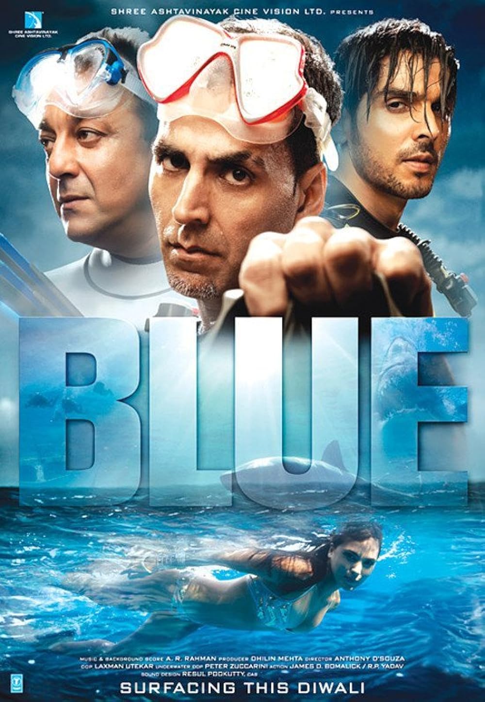 Download Blue (2009) Hindi Movie Bluray || 720p [900MB]