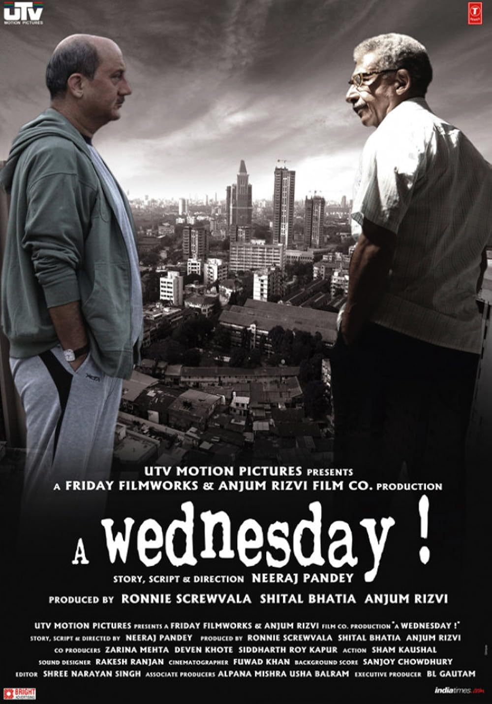 Download A Wednesday (2008) Hindi Movie Bluray || 720p [2.6GB] ||