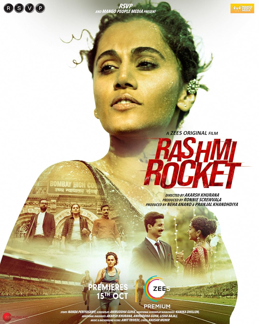 Download Rashmi Rocket (2021) Hindi Zee5 Movie WEB – DL || 480p [400MB] || 720p [1GB] || 1080p [2.1GB]