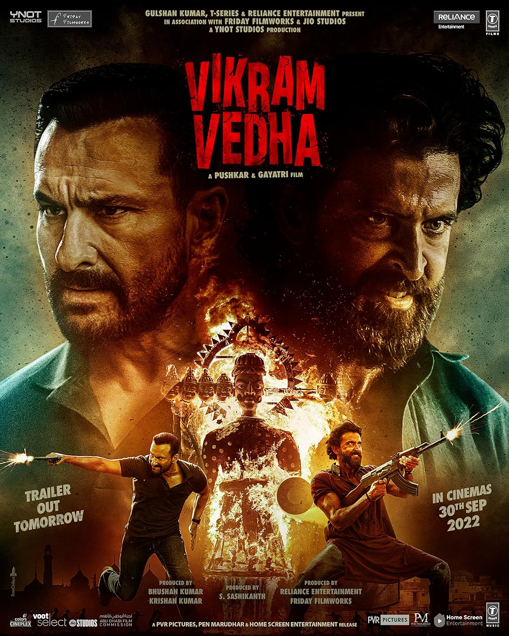 Download Vikram Vedha (2022) Hindi Movie WEB-DL || 480p [500MB] || 720p [1GB] || 1080p [2.6GB]