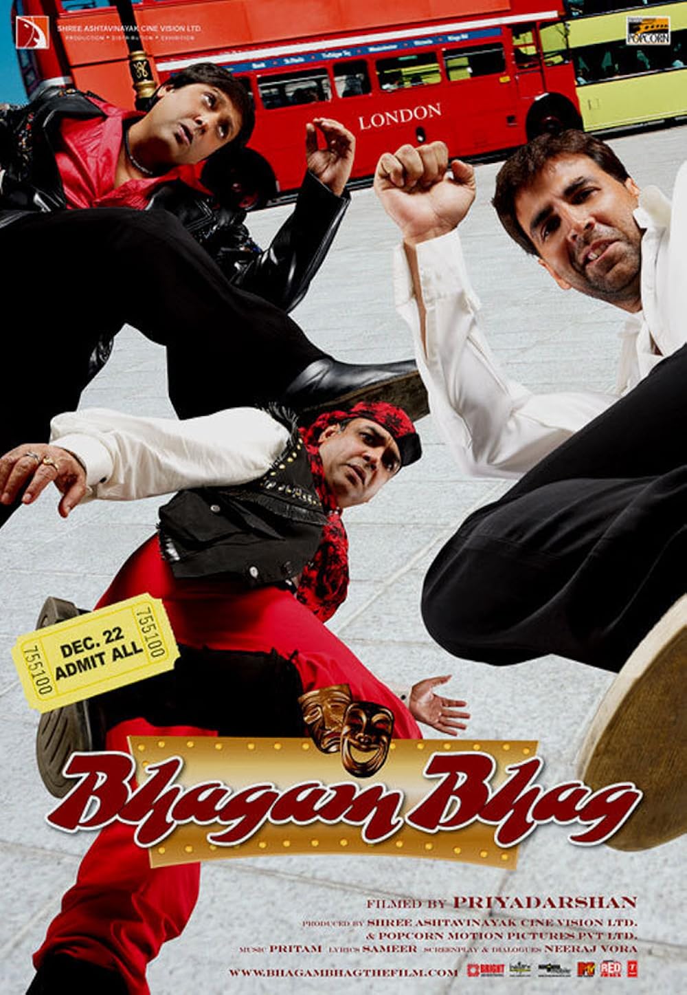 Download Bhagam Bhag (2006) Hindi Movie Bluray || 720p [1.5GB]