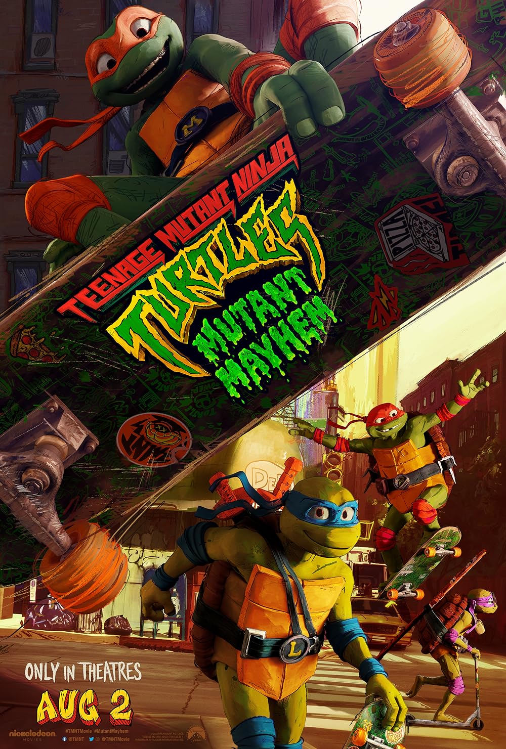 Download Teenage Mutant Ninja Turtles: Mutant Mayhem (2023) Hindi-English Movie WEBRiP || 480p [400MB] || 720p [800MB] || 1080p [2GB]