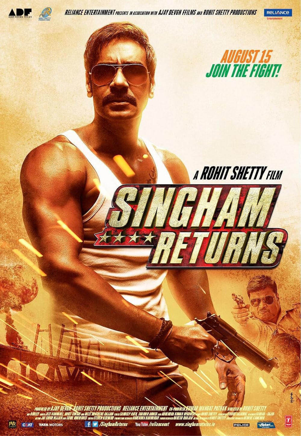 Download Singham Returns (2014) Hindi Movie Bluray 480p [400MB] || 1080p [4GB]