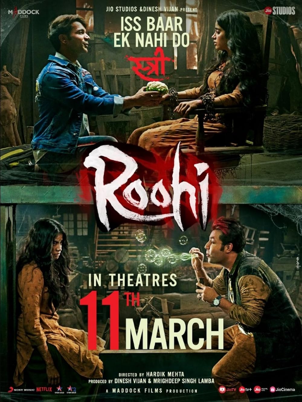 Download Roohi (2021) Hindi Movie Web – DL || 480p [419MB] || 720p [1.24GB] || 1080p [3.9GB]