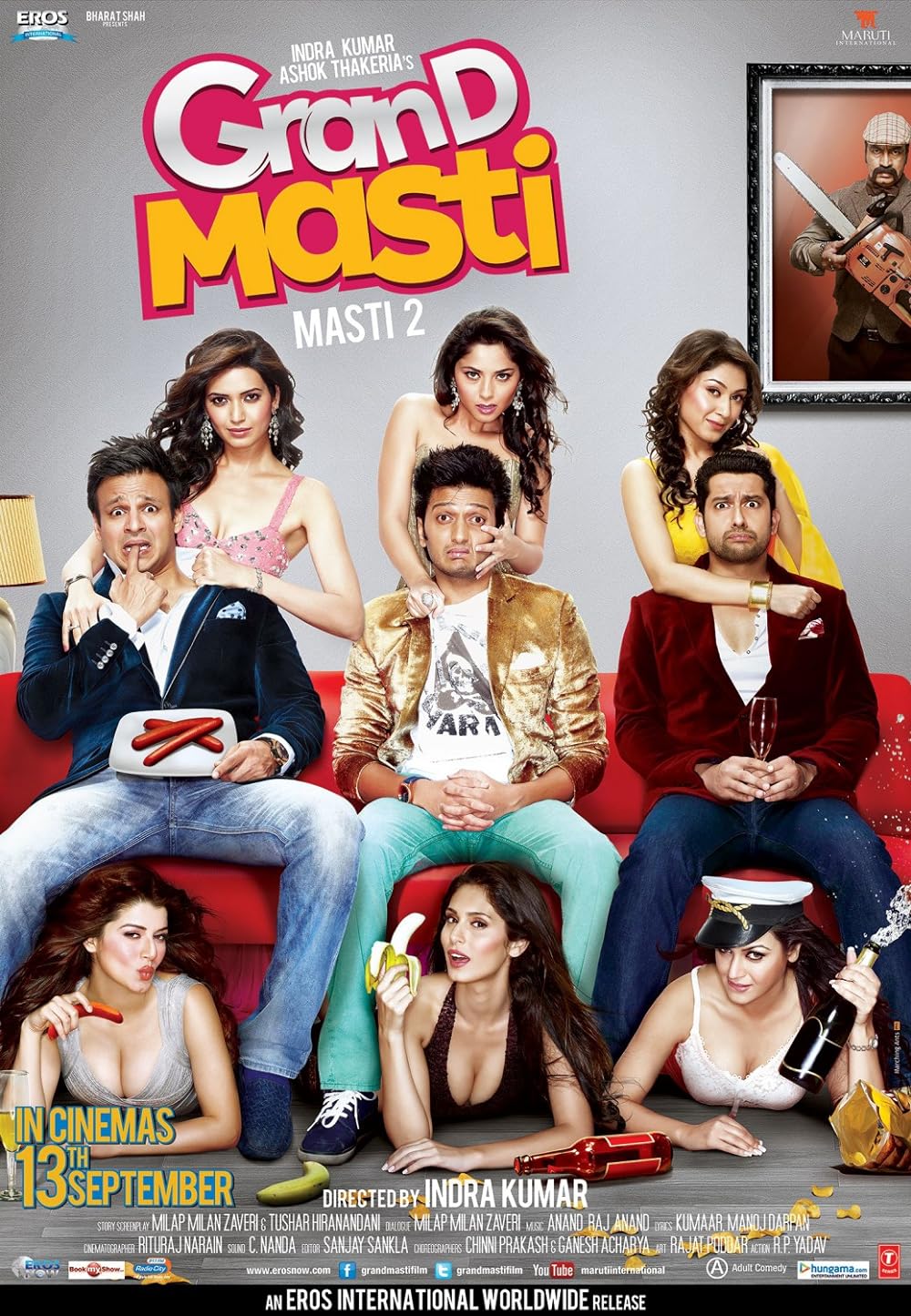 Download Grand Masti (2013) Hindi Movie Bluray || 720p [1.4GB] || 1080p [2.6GB]