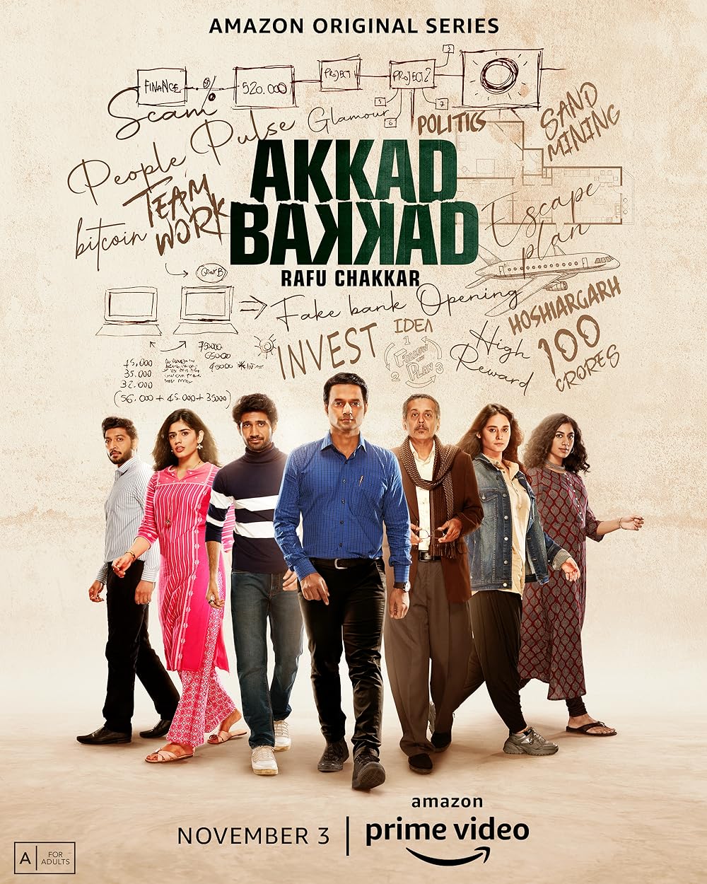 Download Akkad Bakkad Rafu Chakkar 2021 (Season 1) Hindi {Amazon Prime Series} WeB-DL || 480p [100MB]  || 720p [250MB]  || 1080p [750MB]
