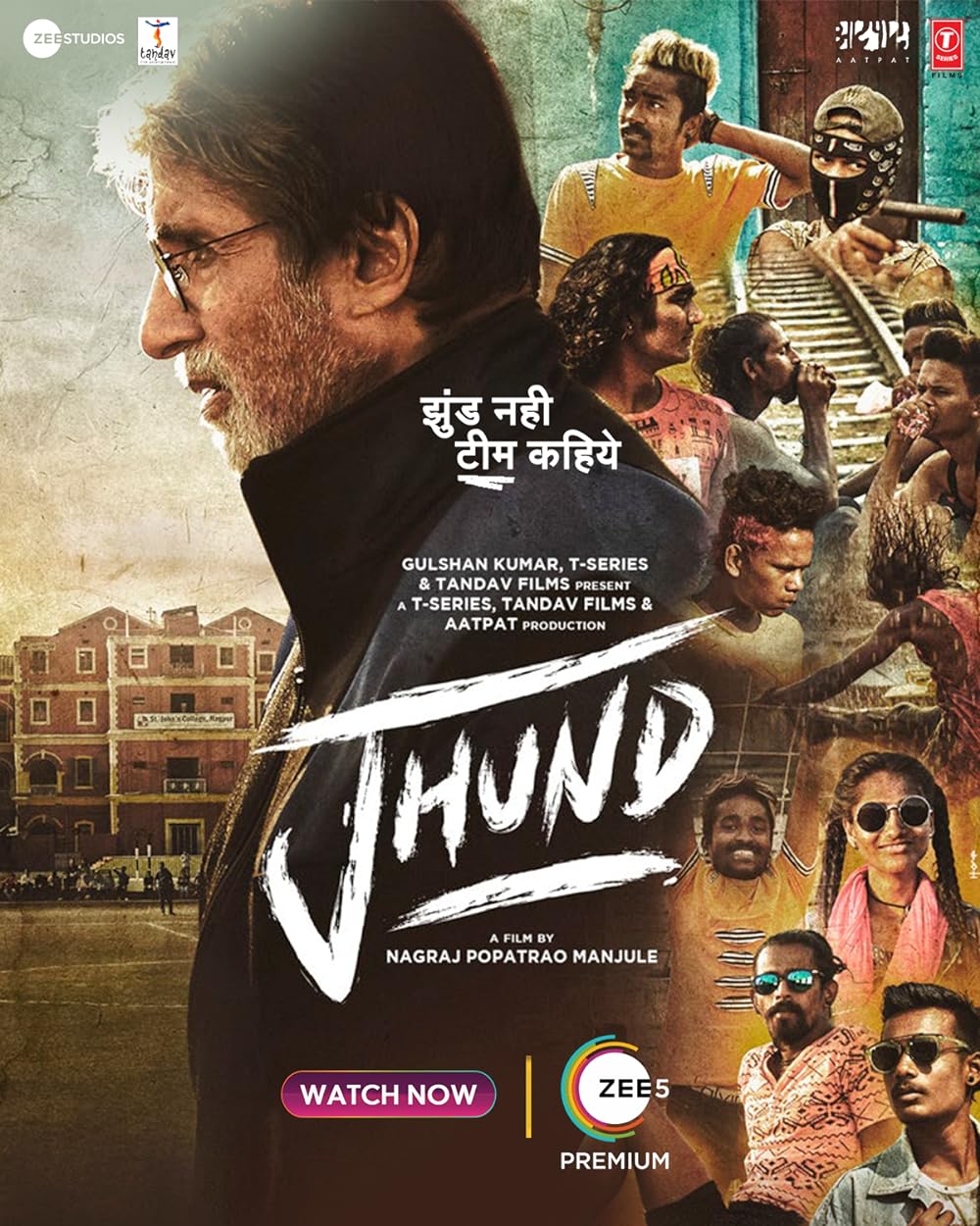 Download Jhund (2022) Hindi Movie Web – DL || 480p [550MB] || 720p [1.4GB] || 1080p [3.3GB]